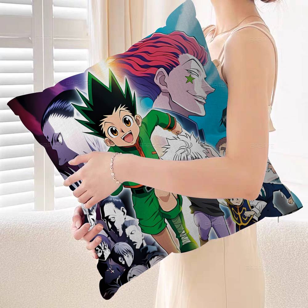 Anime Hunter X Hunter Personalized Pillow Cover Kids Bedroom Wild Party Decor Pillowcase kid Birthday shower Gift