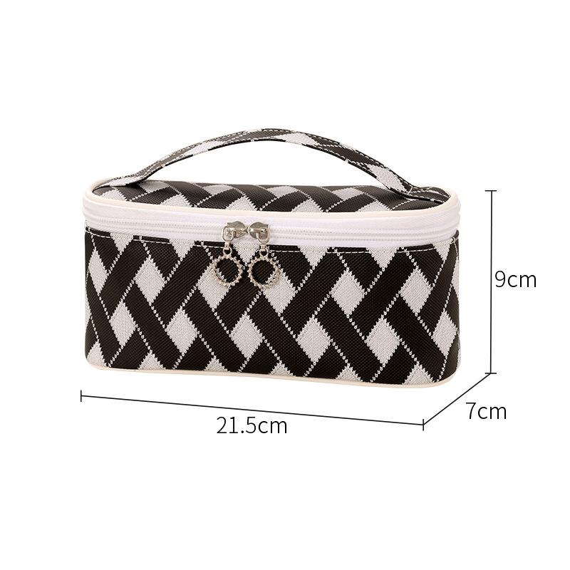 Cosmetic Pouch Portable Large Capacity Waterproof Storage Bag Urban Style Simple