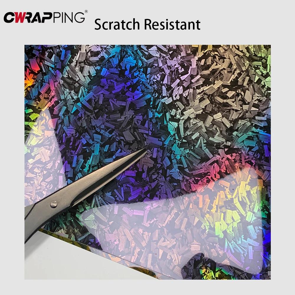 50cm*300cm Car Glossy Flower Forged Carbon Fiber Stickers Waterproof Vinyl Wrap Film Motorcycle Sticker for Car Accessories