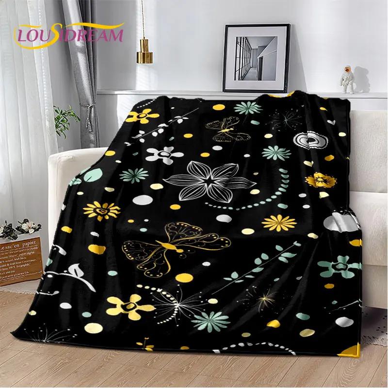 Plantain Leaf Tropical Plant Leaf Soft Plush Blanket,Flannel Blanket Throw Blanket for Living Room Bedroom Bed Sofa Picnic Cover