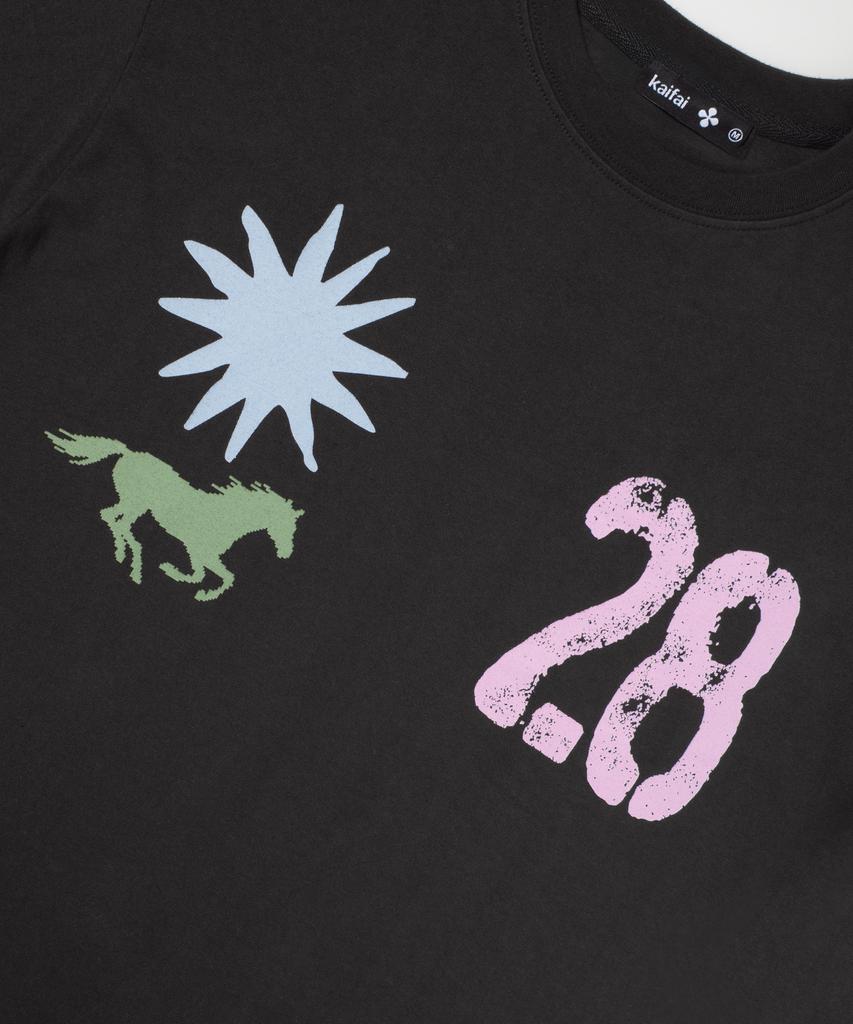 KAIFAI Freebie Short Sleeve T-Shirt (Deep Charcoal) K26Qb227