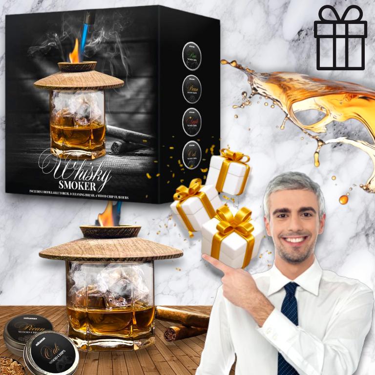 Zestaw do wędzenia whisky z narzędziami prezent dla faceta mężczyzny