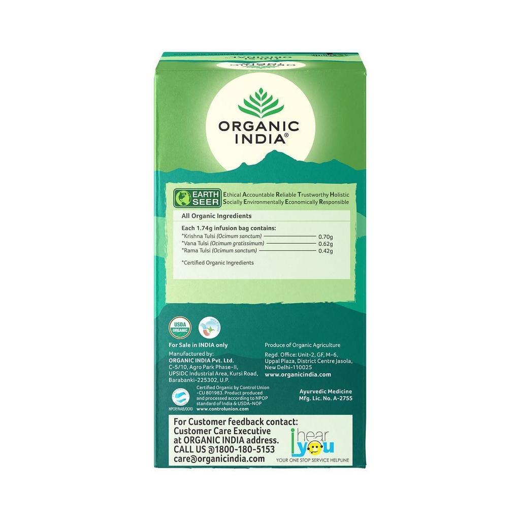 Чай с Тулси (25 пак, 1,74 г), Tulsi Original,  Organic India