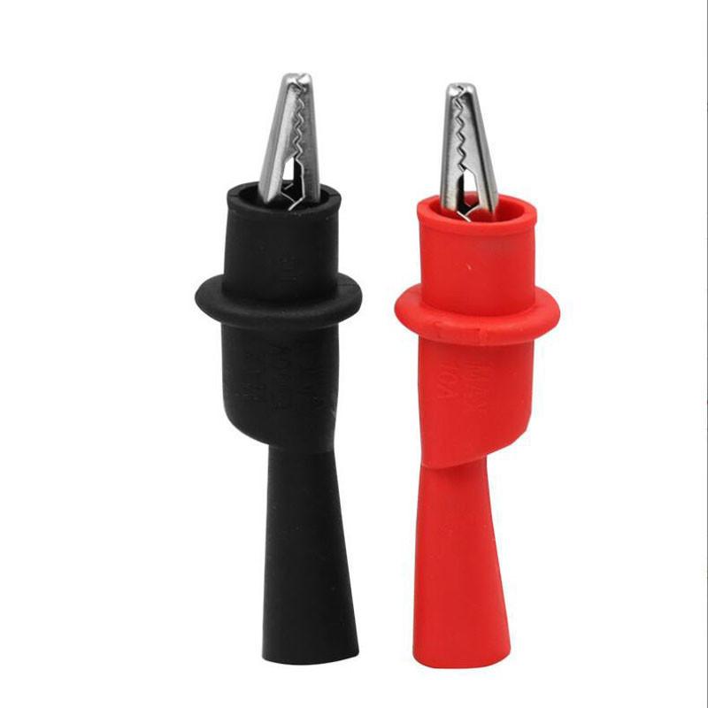 

Clip Wire Tips Test Clip Clamp Red+Black For Multi-Meter Tester AC DC 10A 1000V Multimeter Tool Accessories Pack of 1