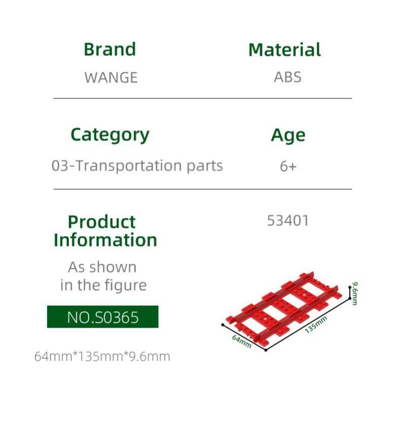Non-Toxic 100G City City Train Rail Building Blocks Moc Straight Curved Tracks Compatible With 53400 53401 74746W Bricks Toys Gifts