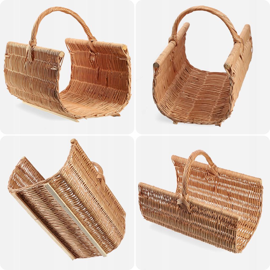 KADAX Wicker Basket For Firewood