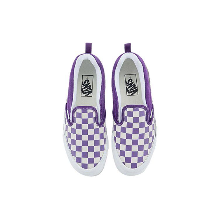 Vans Knu Slip Durable Low-Top Skate Shoes Unisex Sneaker Purple White VN0009QDZ1N