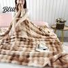 Plüsch-Überwurf 3D-Blasen-Decke Tie-Dye Kunst-Kaninchenfell-Textur Tragbar Büro-Nickerchen Fleece Weich Warm Gemütlich Dekorative Abdeckung für Couch Sofa Bett
