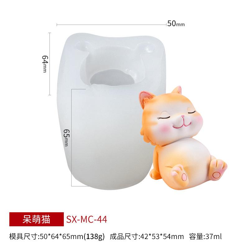 

3D форма для свечей, все виды маленьких статуэток животных, силиконовая форма для свечей, самодельная форма, принадлежности для изготовления свечей, форма для свечей