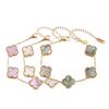 Bracciale Quadrifoglio da 15 mm per Donna Double-sided Lussuoso e Sofisticato Bracciale alla Moda
