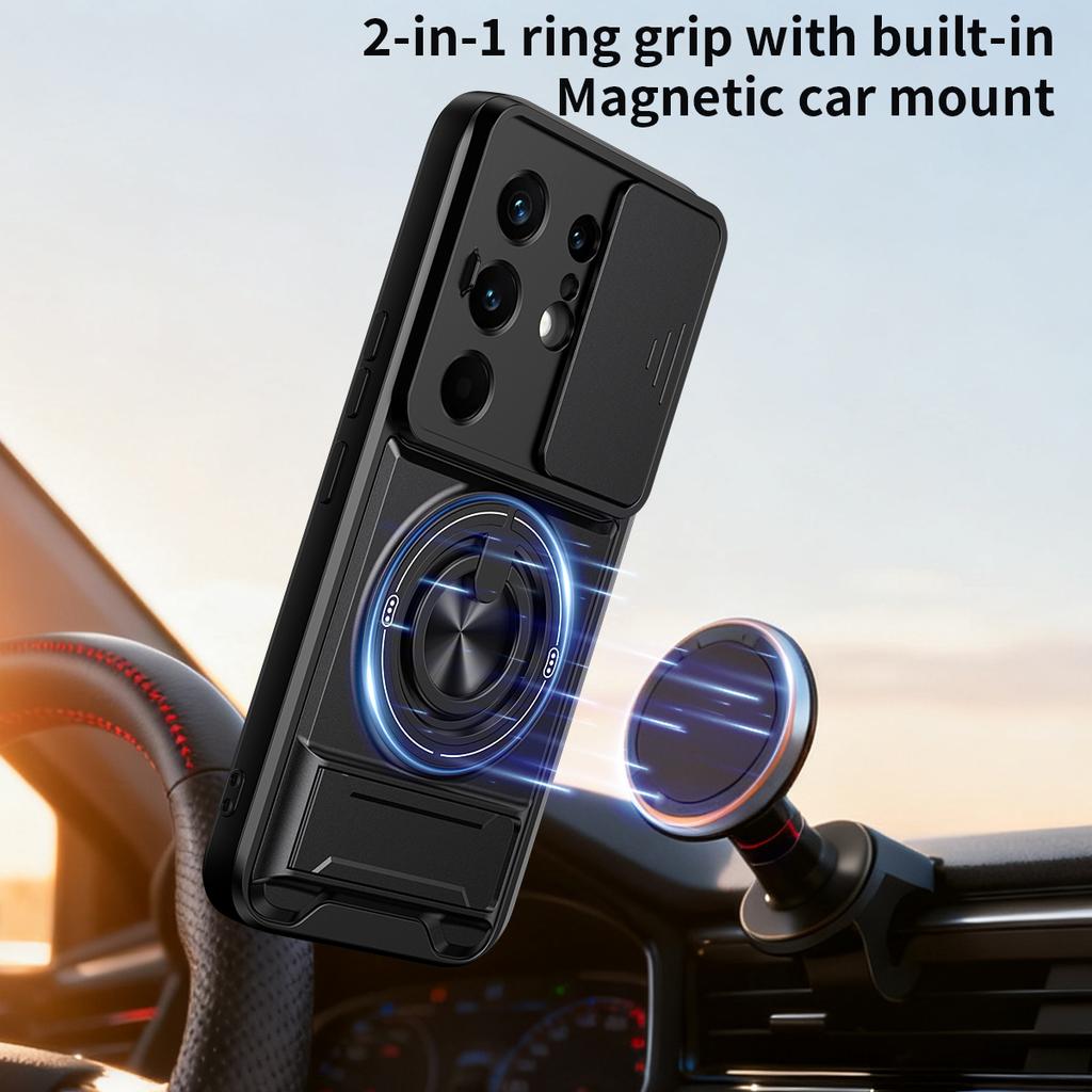For Tecno Camon 50 Case Tecno Camon 50 Pro Cover Magsafe Magnetic Fold Holder Military Armor Camera Protection Cover