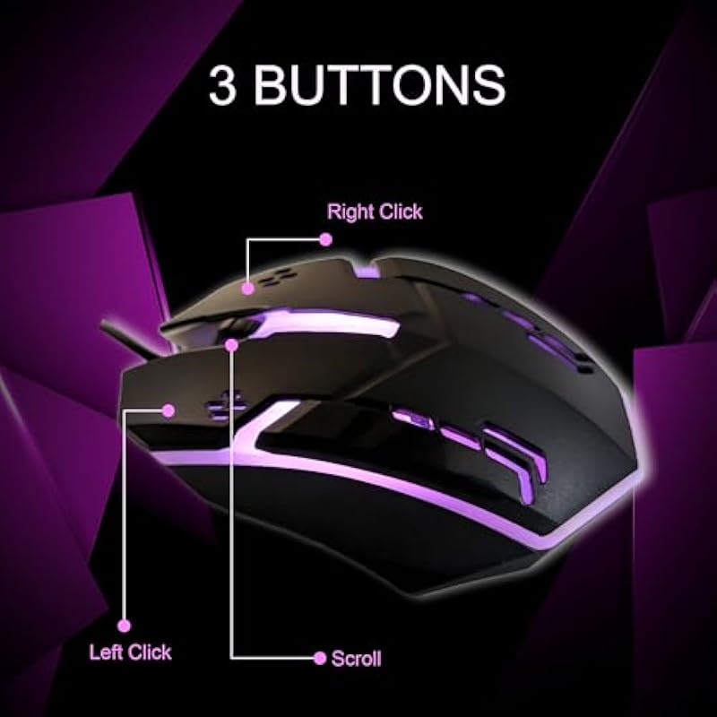 

F5 SmartTech RGB Wired Gaming Mouse чорний