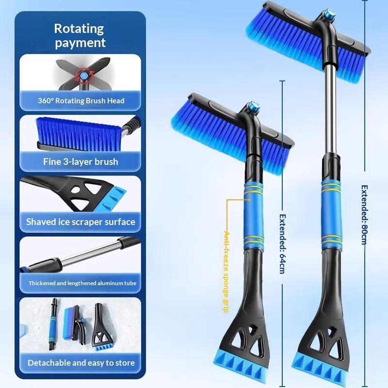 Snow Shovel Car Snow Shovel Artifact Snow Plow Car Brush Car Glass Defrost Scraping Snow Deicing Winter Snow Removal Tool