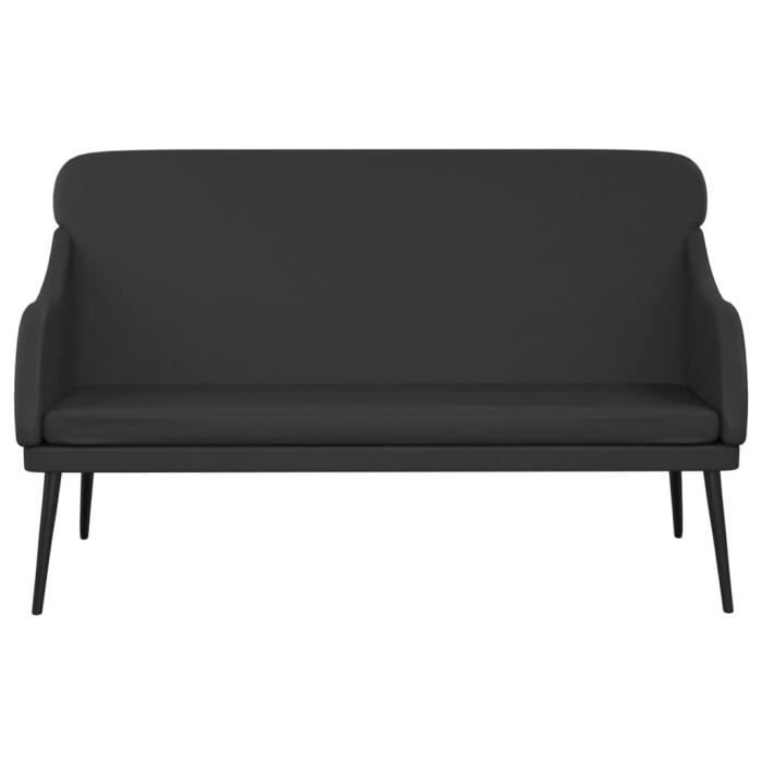 351430 vidaXL Banc Noir 110x76x80 cm Similicuir