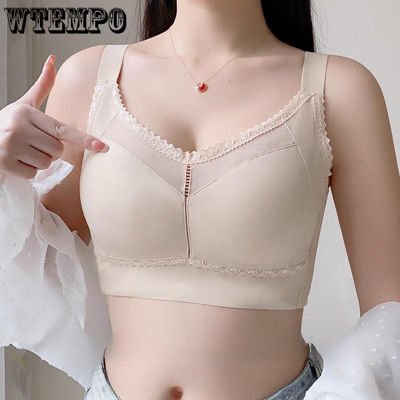 Underwear Women's Thin Full Cup Adjustable Bra with Gathered and Gathered Accessory Breasts Anti Sagging Plus Size Bra