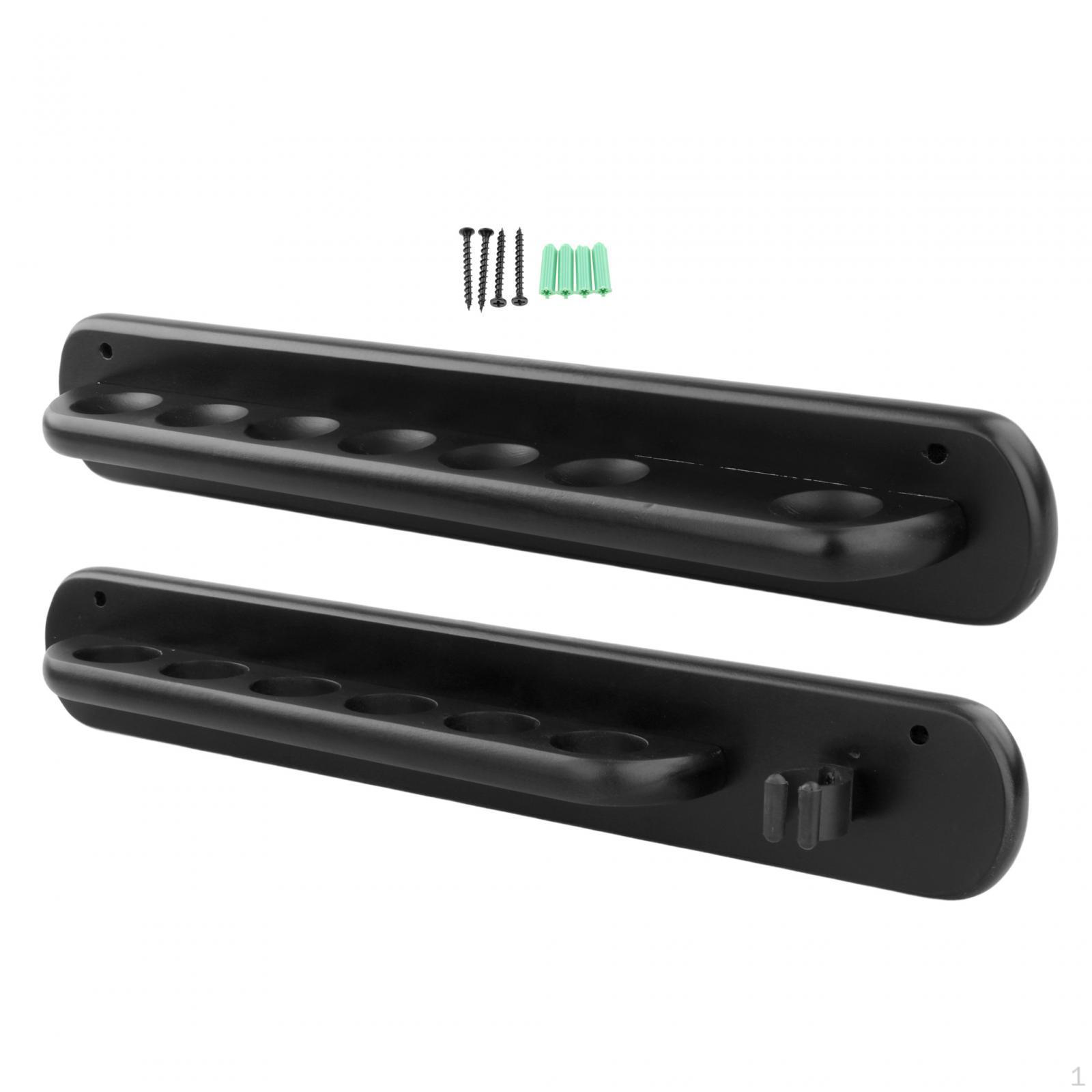 

Billiard Mounted Snooker Accessories Hanging Holds 6 s Pool Holder for Game Room Players чорний