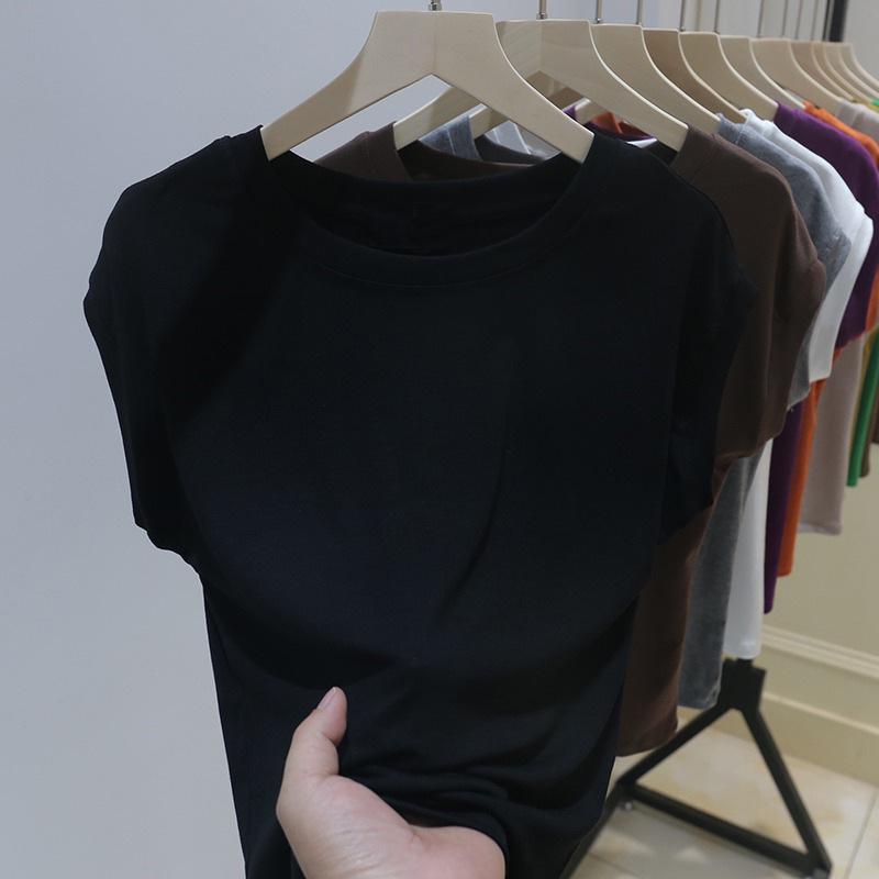 Dámské letní volné tričko s netopýřími rukávy – Trendy top vesta s krátkým rukávem