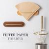 Platzsparender Kaffeefilterhalter Wandmontiertes Holz-Aufbewahrungsregal Küche