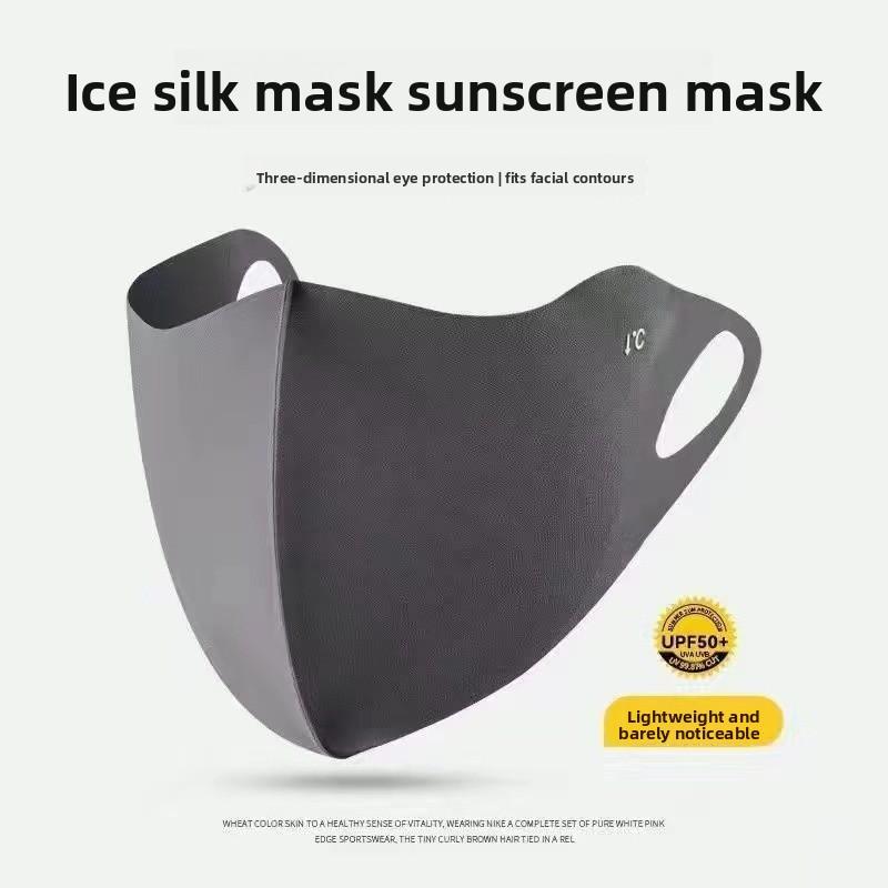 Sunscreen Mask, Ice Silk Mask, Sunshade, Eye Corner Protection, Anti-ultraviolet, Breathable Three-dimensional