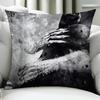 EsDeeKid Rebel Rapper Cushion Cover Birthday Anniversary Gifts Double Sided Printed Zipper Cushion Cover Soft Skin Bedding