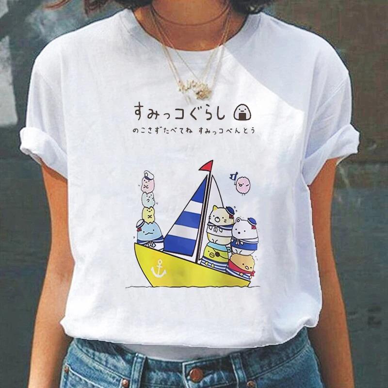 Cartoon Cute Japanesestyle Fashion Women TShirts Harajuku Kawaii Clothes Short Sleeve Summer Tees Casual FeUnisex Tops ONeck