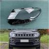 Compatible For Jeep Compass 2017 2018 2019 2020 Front Headlamp Lens Cover Headlight Shell Transparent Shade Plexiglass Lampshade Housing(Left)