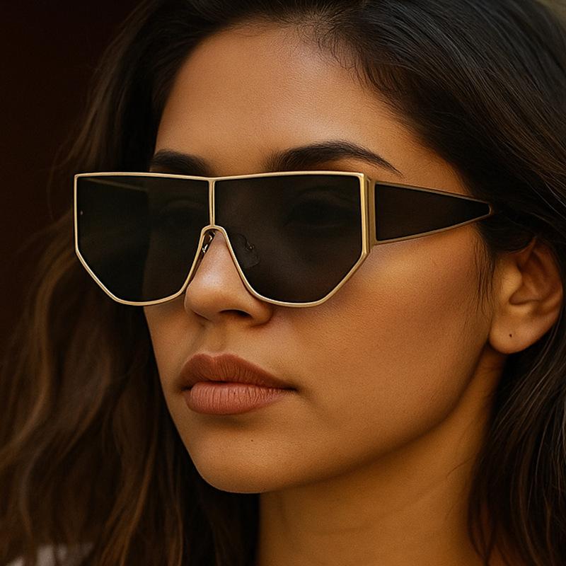 Retro Thick Frame Gradient Sunglasses Women Men Y2K Fashion UV400 Protection Trendy Street Style Vacation Accessories