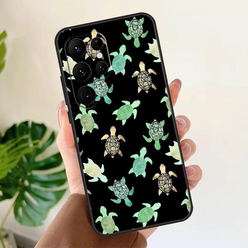 Sea Turtle Soft Case For Samsung Galaxy S25 S21 S22 S23 S24 Ultra S9 S10 Plus S20 FE S24 FE Phone Cover