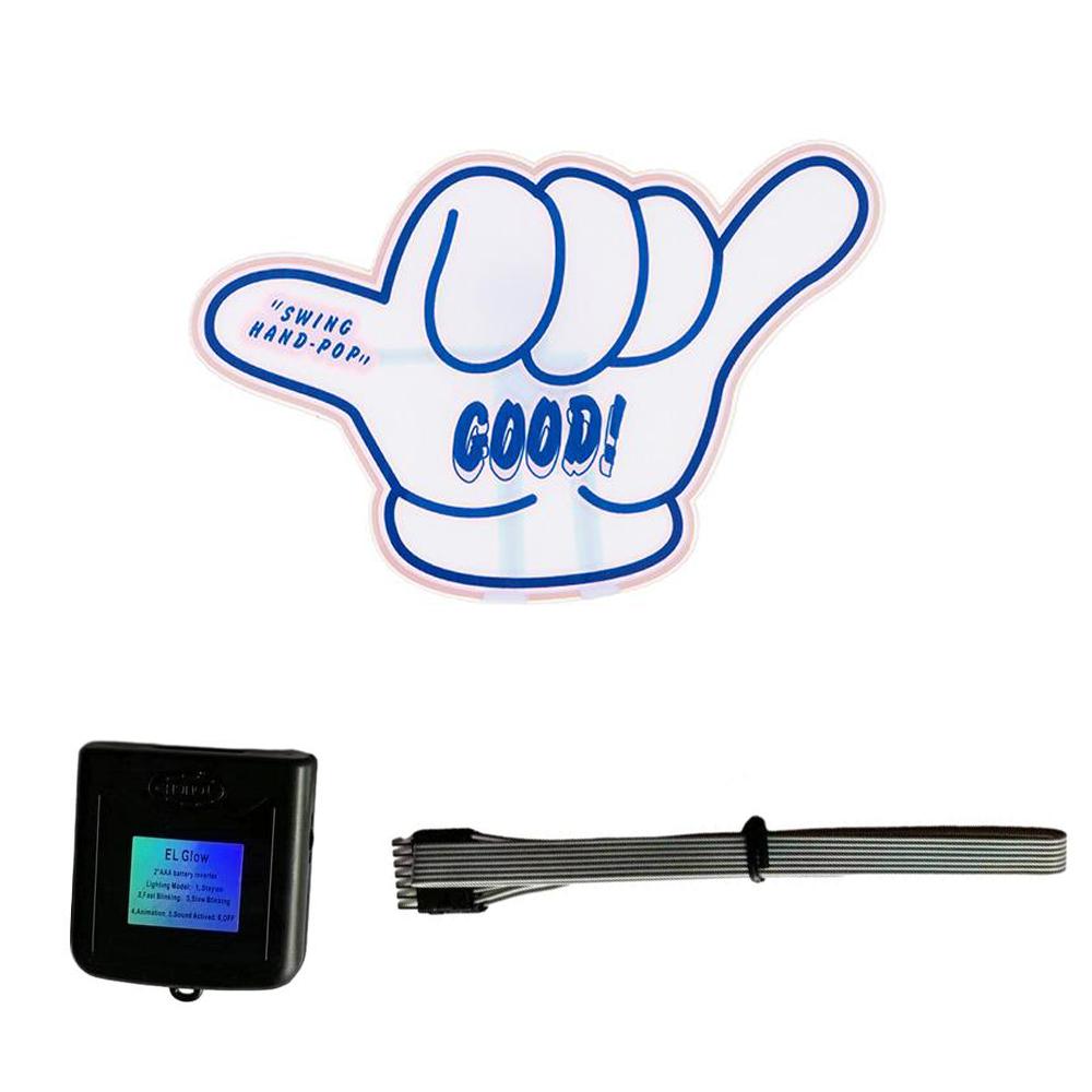 New Windshield Electric LED Car Window Sticker Safety Decals Decoration Sticker Auto Moto Car Stickers Exterior Accessories