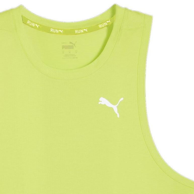 Puma Run Favorite Singlet Printed Sports Casual Moisture-Wicking Round Neck Vest Men Tops Green 523149-39