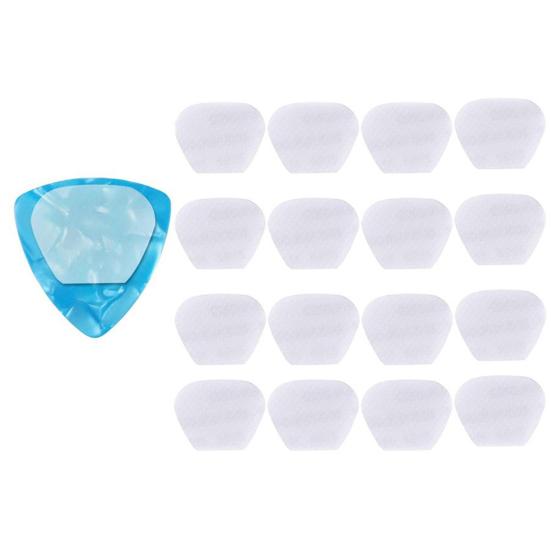 16 Pcs Guitar Pick Grips Reusable Self-adhesive Rubber Hand Grips Anti-slip Guitar Pick Stickers for Sweaty Hands Live Performances Beginners