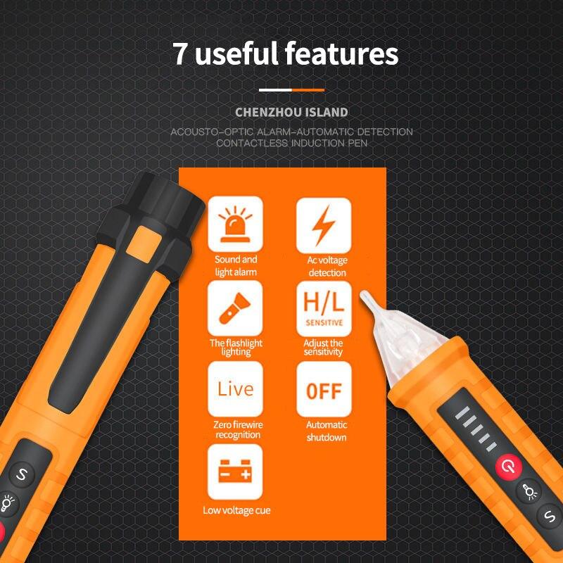 Electrometer Pen Multi Functional Tool Voltage Tester Wire Measuring Broken Circuit Detector Contact Electronic Test Pen