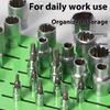 Industrial Magnetic Socket Rack Metal Tool Holder Support Compact Workshop Organizer Anti Slip Durability Construction
