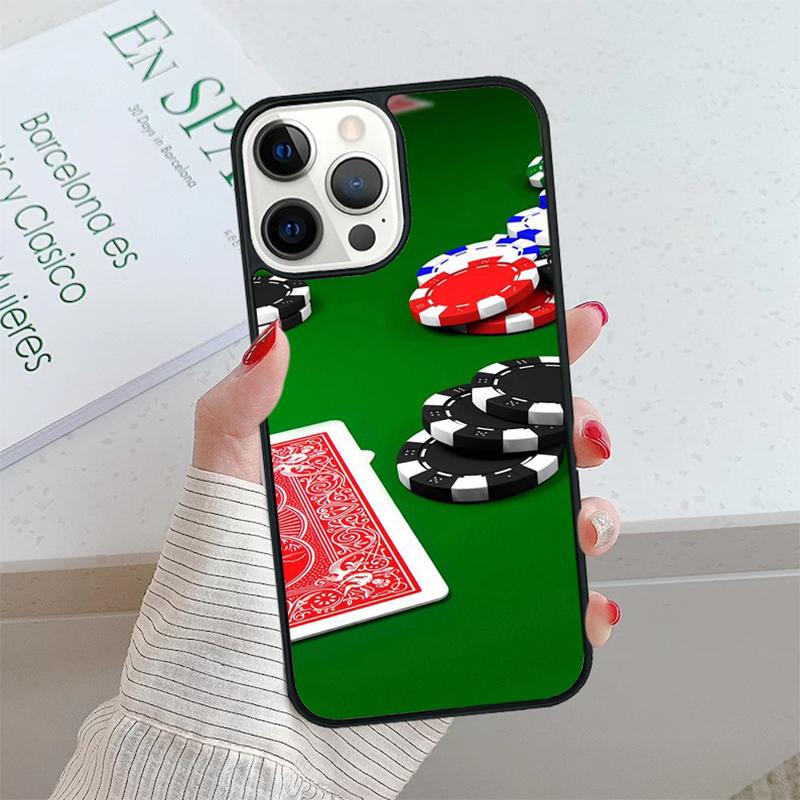 Poker Casino Art Pattern Phone Case Cover For iPhone 17 Air 15 16 16e 14 13 Pro Max Coque 12 11 Pro Max For Apple PLUS Fundas