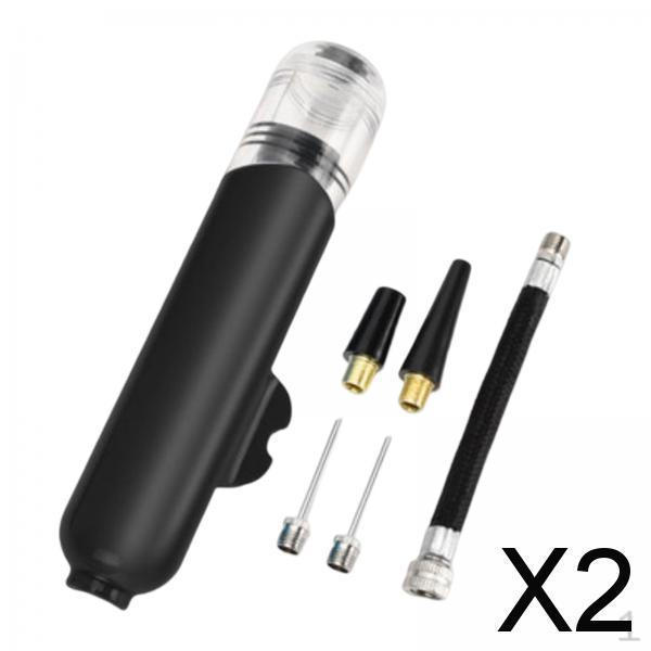 

2x Мини-насос для велосипеда Подходит для Presta Компактный Бытовой Портативный Накачиватель Шины Велосипедное Снаряжение