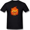 FRUIT FORKS Howl's Moving Castle Men’s Cotton Crew Neck T Shirts Athletic Running Workout Short Sleeve Tee Tops XS