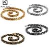4/5/6/8mm Šířka Byzantský Řetízek Dlouhý Náhrdelník pro Muže Královský Box Řetízek Náhrdelník Pánský Nerezová Ocel Personalizovat Party Šperky