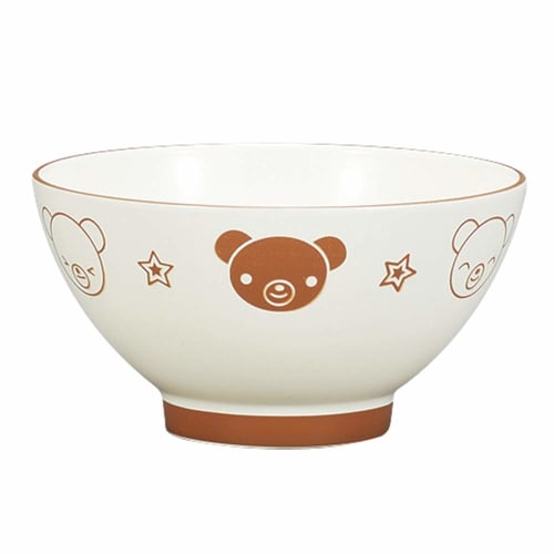 

Miyamoto Sangyo Children s Tea Bowl, Brown, 220ml, Bear Design