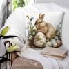 Easter Rabbit Egg Pillow Cover Cute Animal Fashion Pillow Case For Sofa Bedroom Home Decor Cushion Cover Soft Pillowcases Gift