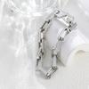 Fashion Heavy Industry Solid Full Diamond Titanium Steel Bracelet Personality Daily Versatile Domineering Hip Hop Does Not Fade