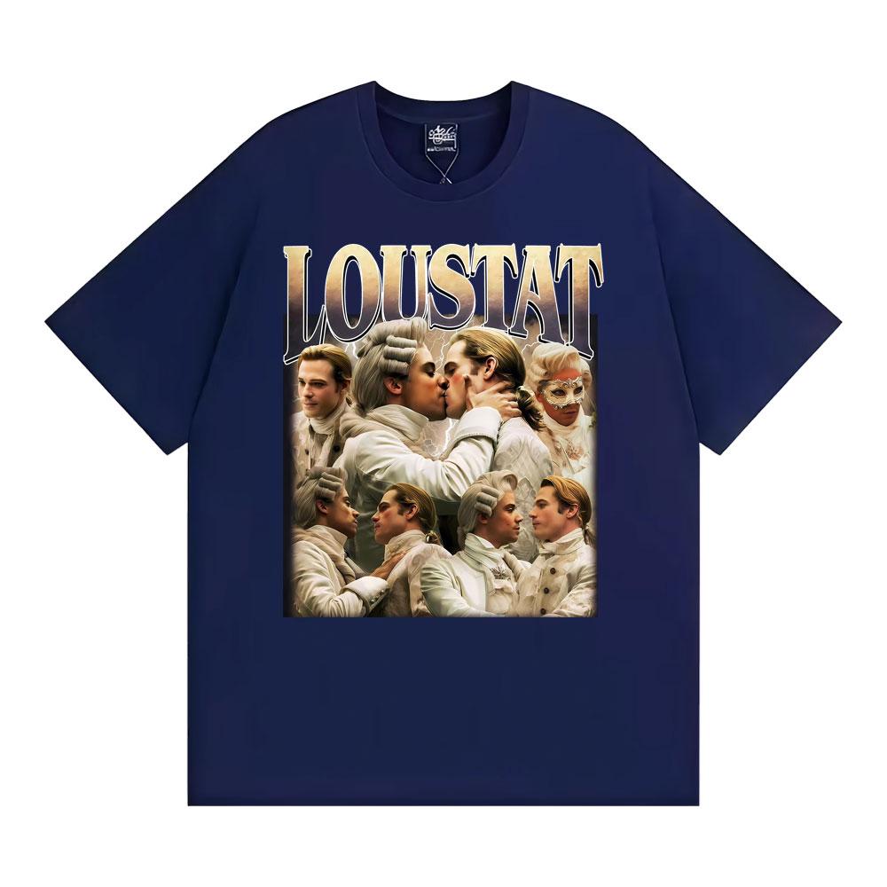 Interview Vampire Loustat Vintage Unisex T Shirt Men Women Fashion Hip Hop Oversized T Shirts Summer Short Sleeve Cotton Tshirt