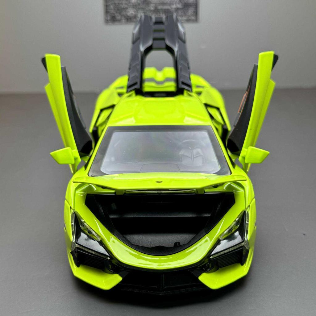 1/24 Legierung Druckguss Lamborghini Aventador Sportwagen Modell, Türen können geöffnet werden, Simuliertes Geräusch und Licht, Erwachsene können Sammlerstücke