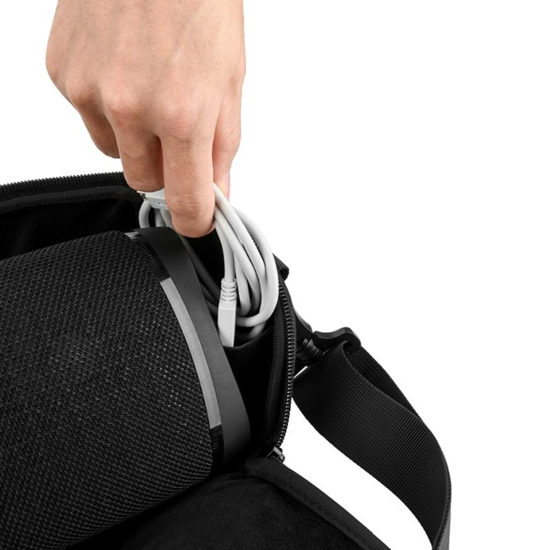 Portable Traveling Cases Shells for SRS-XB43 Speaker Pouch  Cases Easy to Open Close Speaker Bags Shoulder Shells