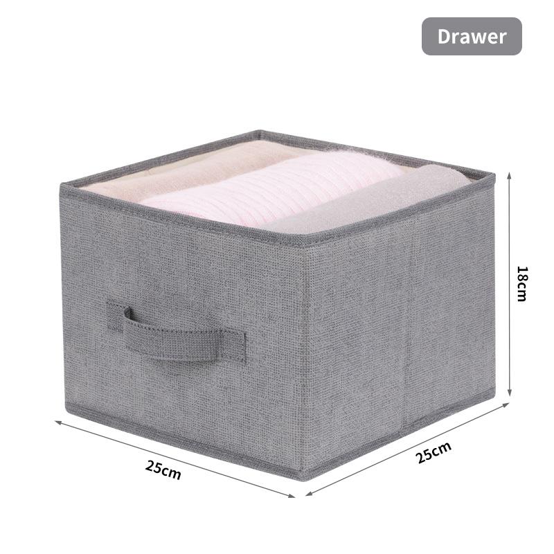 Подвесная сумка из хлопка и льна подвесной многослойный ящик для хранения одежды простой и съемный в который можно складывать разные предметы домашнего обихода Drawer 995₽