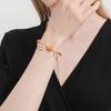 Adjustable New Design Gold Plated Stainless Steel fruit Orange Flower Bracelet Women's girl Luxury Gifts