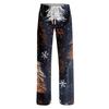 Women's Christmas Print Casual Pants with No Pockets for Holiday Wear