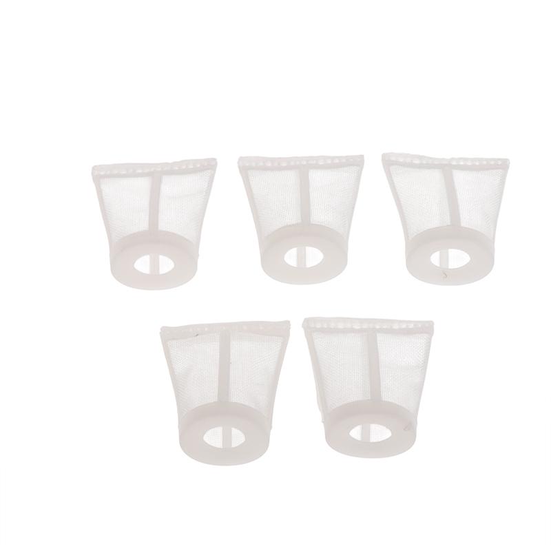 5Pcs Brand Wholesale Suctiom Spray Gun Filter Pot With Straw Nylon Filter W-101 W-71 Air Paint Spray Gun Filter