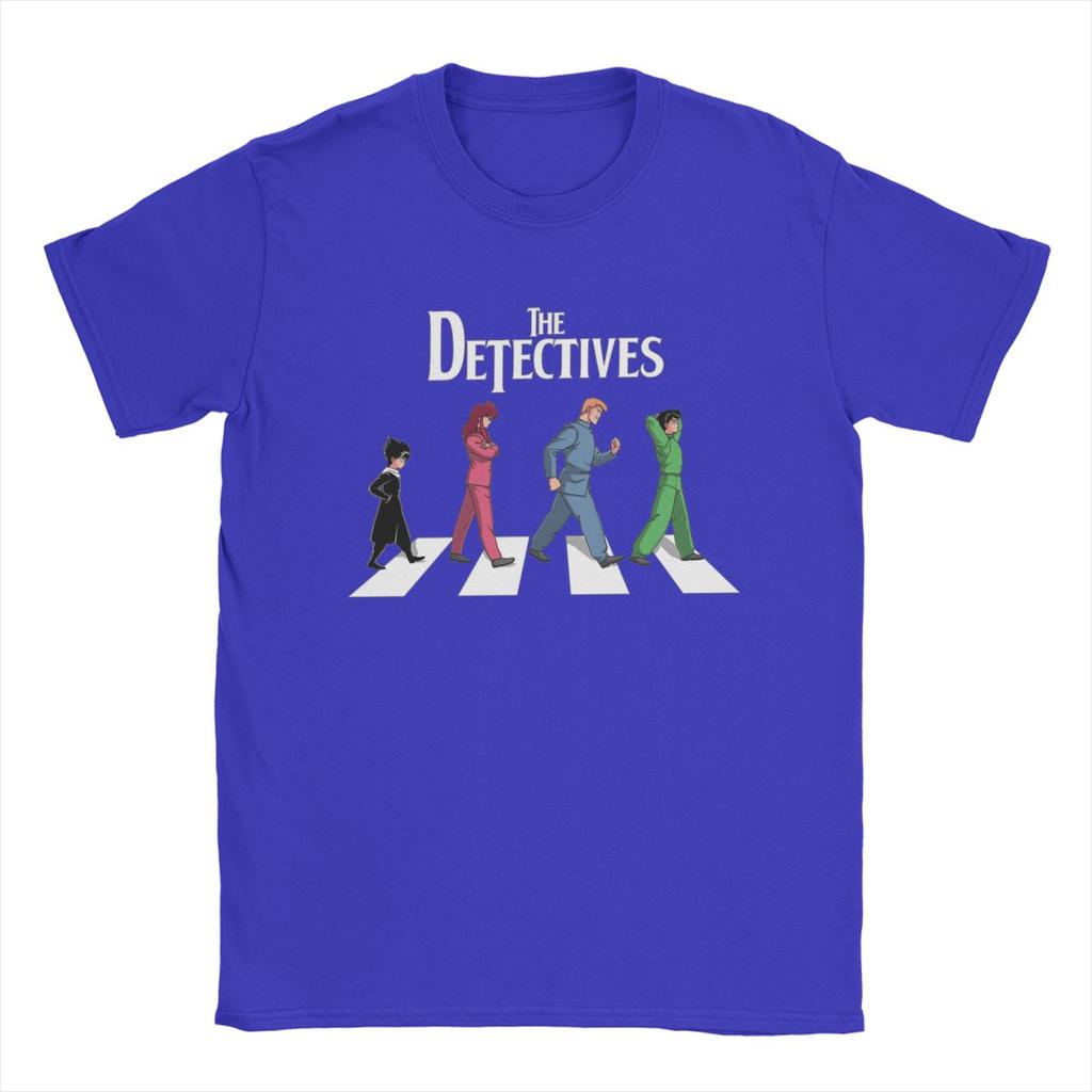 Lustige The Detectives YuYu Hakusho T-Shirts Herren Rundhals 100% Baumwolle T-Shirts Anime Kurzarm T-Shirts Bedruckte Kleidung
