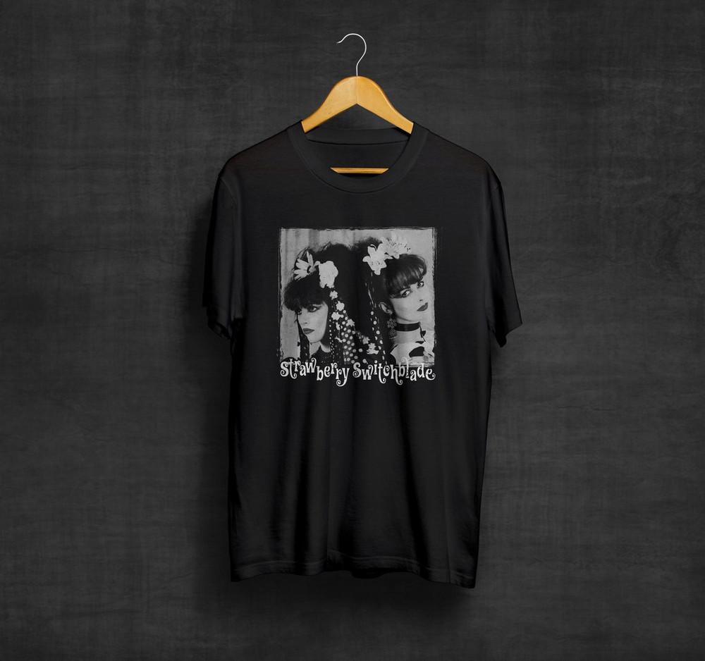 

Strawberry Switchblade Black T-Shirt | 80s | New Wave, Band Shirts Unisex Tee S