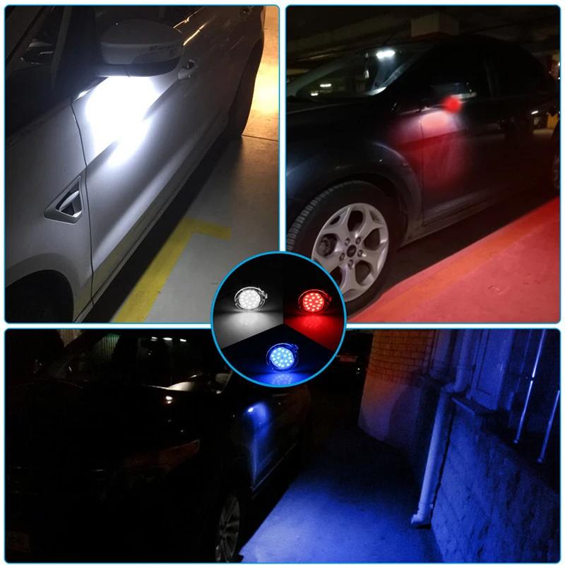 2Pcs Carro LED Sob Espelho Lateral Luzes de Poça para Ford Mondeo 5 Taurus F-150 Edge Fusion Flex Explorer Expedition Raptor Mustang